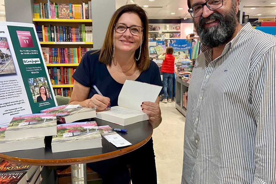 MAITE RODRIGUEZ CON EL ESCRITOR FULGENCIO CABALLERO